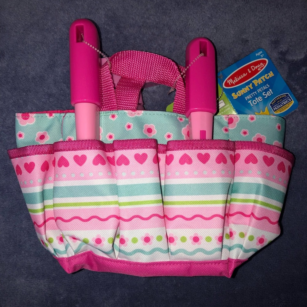 Pretty Petals Tote an Gardening Tools - Picture 1 of 5